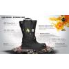 imageHAIX Fire Hunter Pro CompositeToed Heat and SlipResistant Firefighting Boots with Unique Ankle Flex SystemBlack