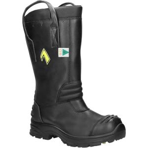 imageHAIX Fire Hunter Pro CompositeToed Heat and SlipResistant Firefighting Boots with Unique Ankle Flex SystemBlack