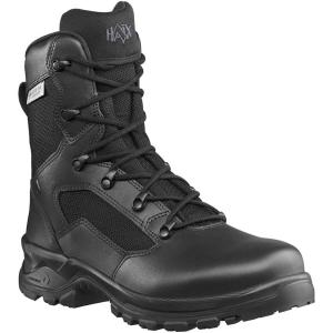 imageHAIX Trooper GTX High Side Zip Waterproof Law Enforcement Leather Duty Boots with Antislip Outersole and Cushioned InsoleExtrawide
